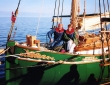 Classic wooden sailing yacht Grumant-31