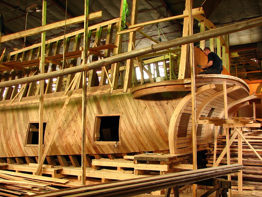 Пропитка деревянного корабля