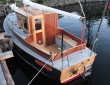 Wooden motor-sailing boat skold-22MS