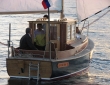 Wooden motor-sailing boat skold-22MS