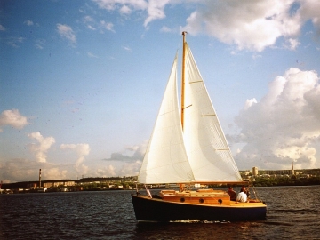 Cruising centerboard boat skold-22S