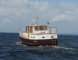 Wooden displacement tourist boat Grumant-30