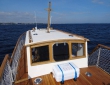 Wooden displacement tourist boat Grumant-30