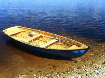 Wooden rowing boat FOFAN